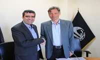 Signing a memorandum of understanding between the University of Qom and the University of Rostock, Germany